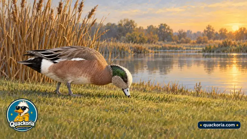 American Wigeon: The Duck That Whistles and Grazes
