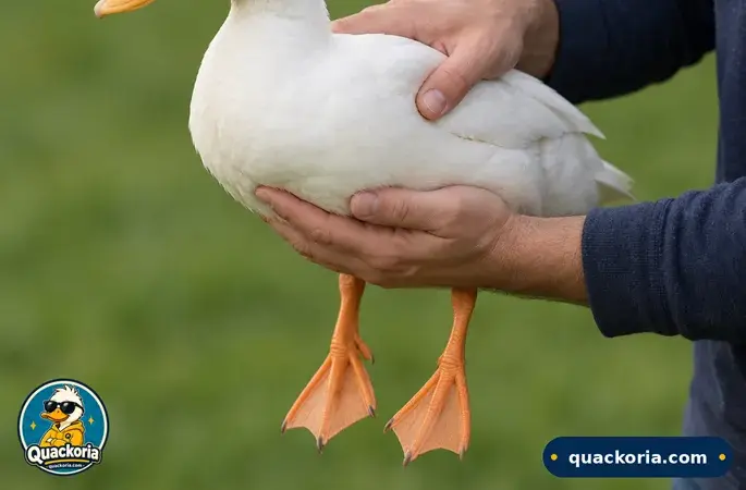 How to Pick Up and Hold a Duck Without Hurting It