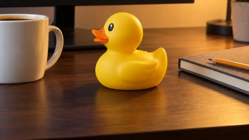Talk to the Duck: A Rubber Duck Debugging Page